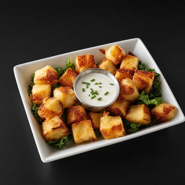 Garlic Cheese Curds.